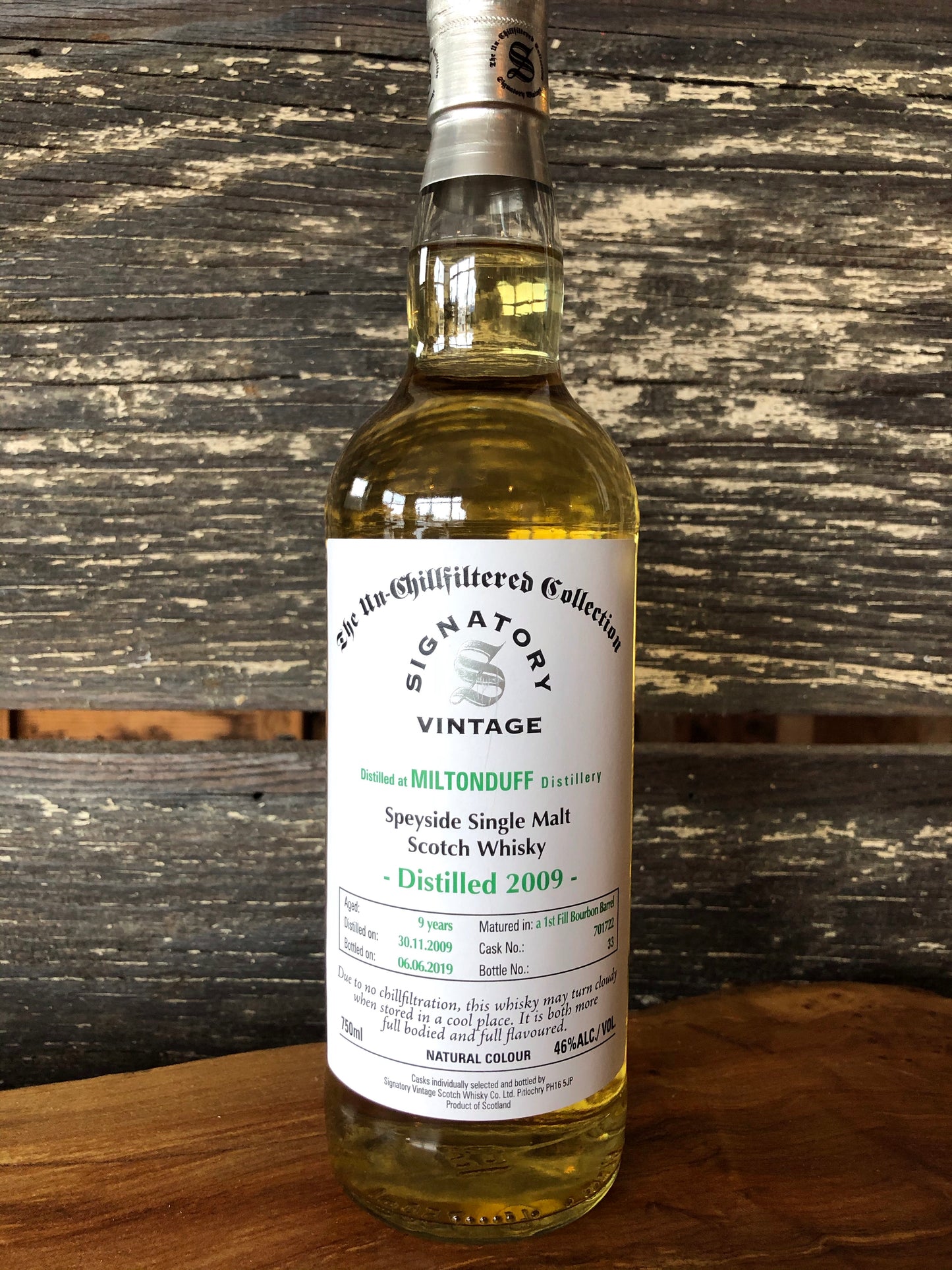 Signatory Miltonduff 2009 9yr