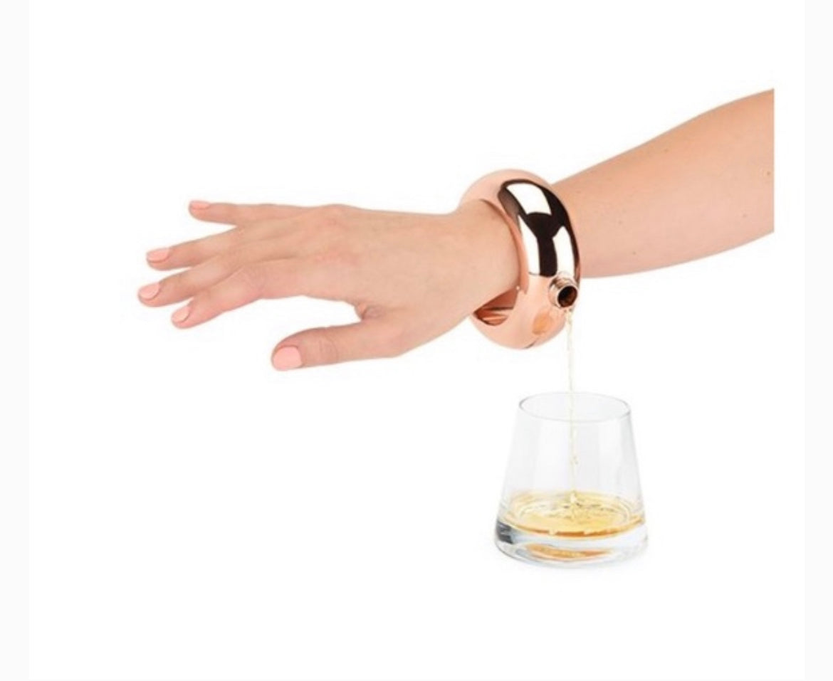 Blush Charade Rose Gold Bracelet Flask