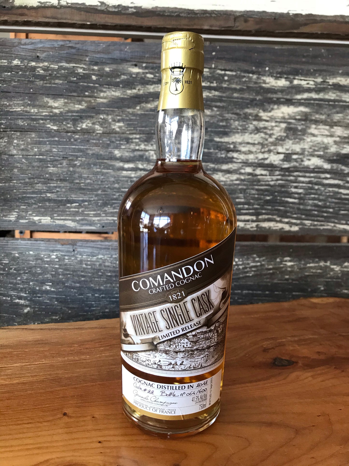 Comandon Crafted Cognac 1821 Vintage 2004