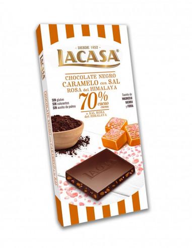 Lacasa Chocolate Negro Caramelo con Sal