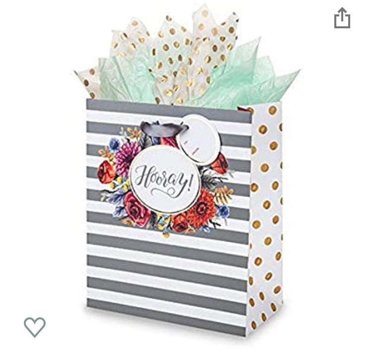 TRUE Marketplace Hooray Bouquet Medium Gift Bag