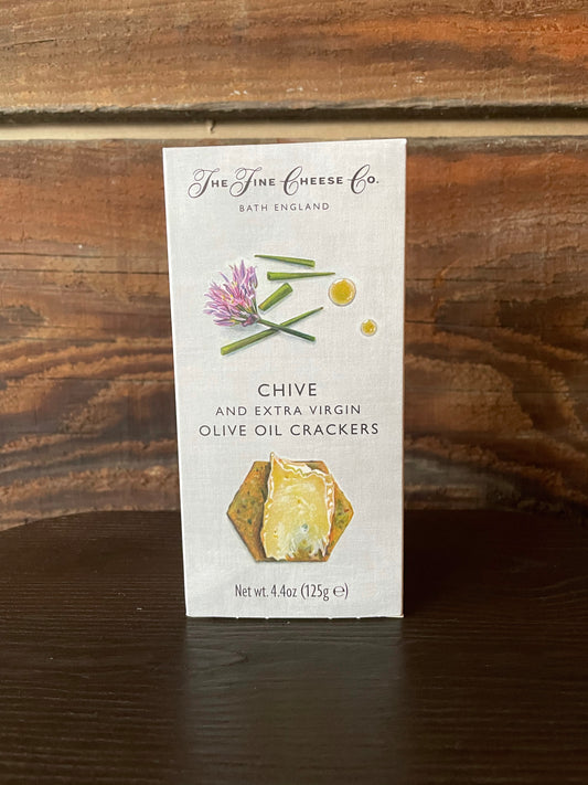 Chive and Extra Virgin Olive Oil Crackers