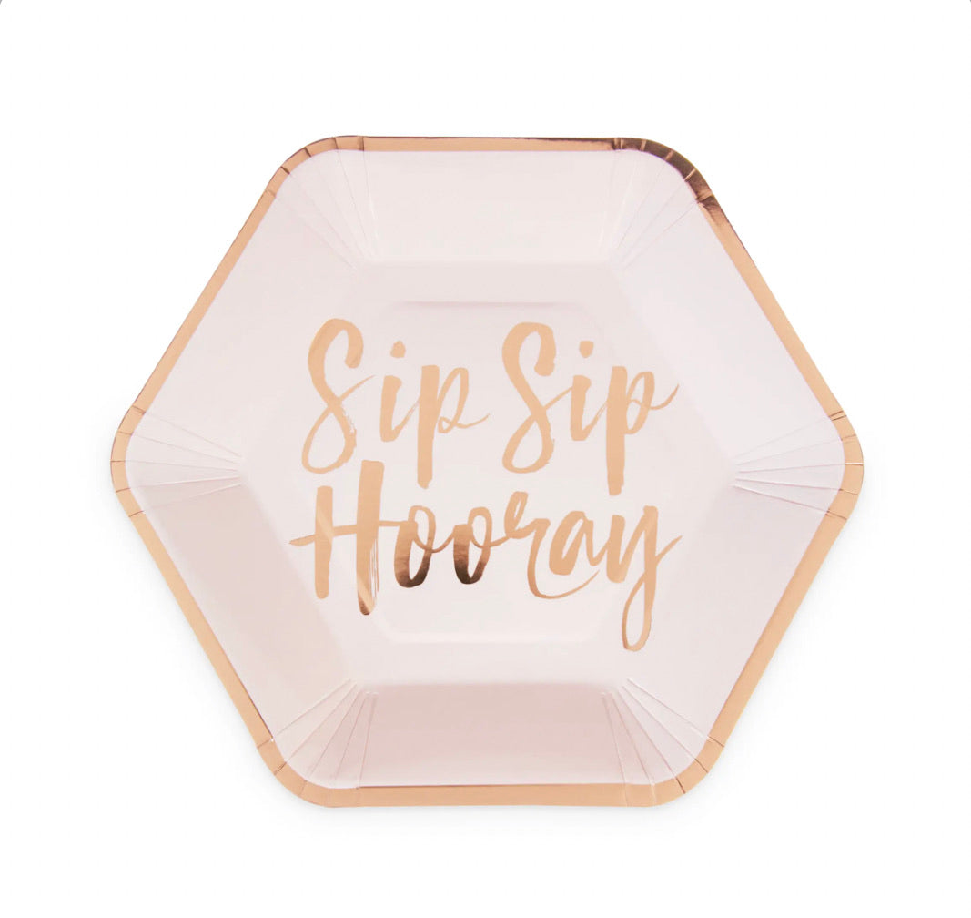 Sip SIp Hooray Appetizer Plate