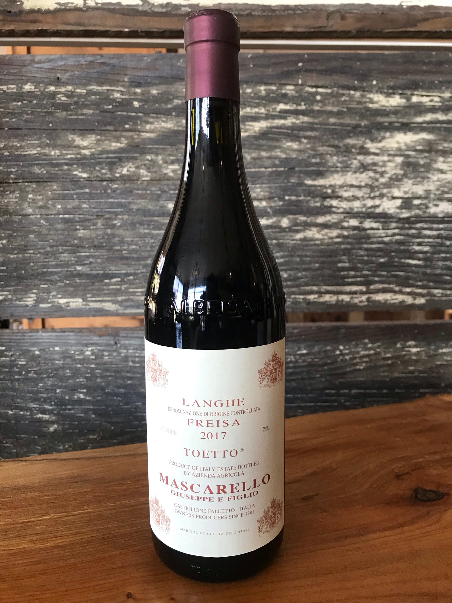 Mascarello Langhe Freisa Toetto 2018