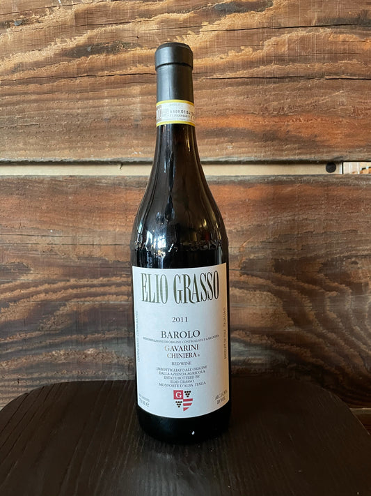 Elio Grasso Gavarini Barolo 2011 Cellar