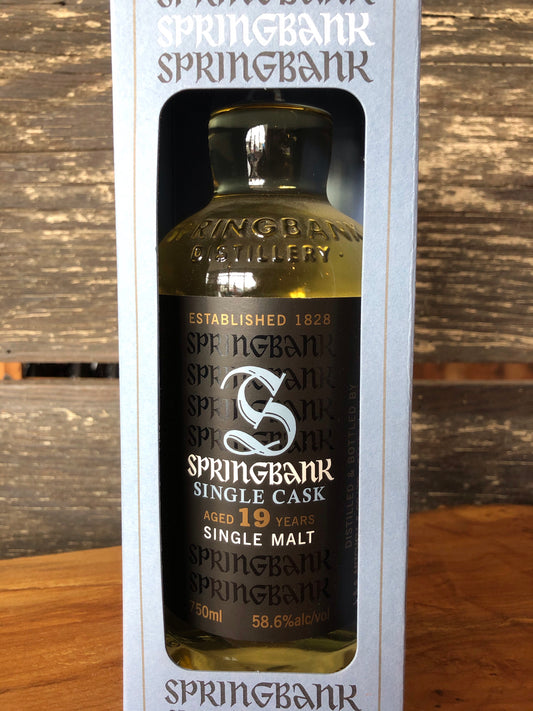 Springbank 1996 Refill Bourbon 19yr