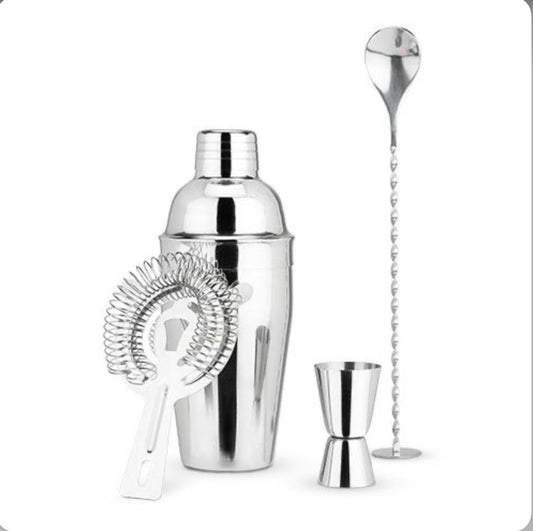 True Stainless Steel Barware Set