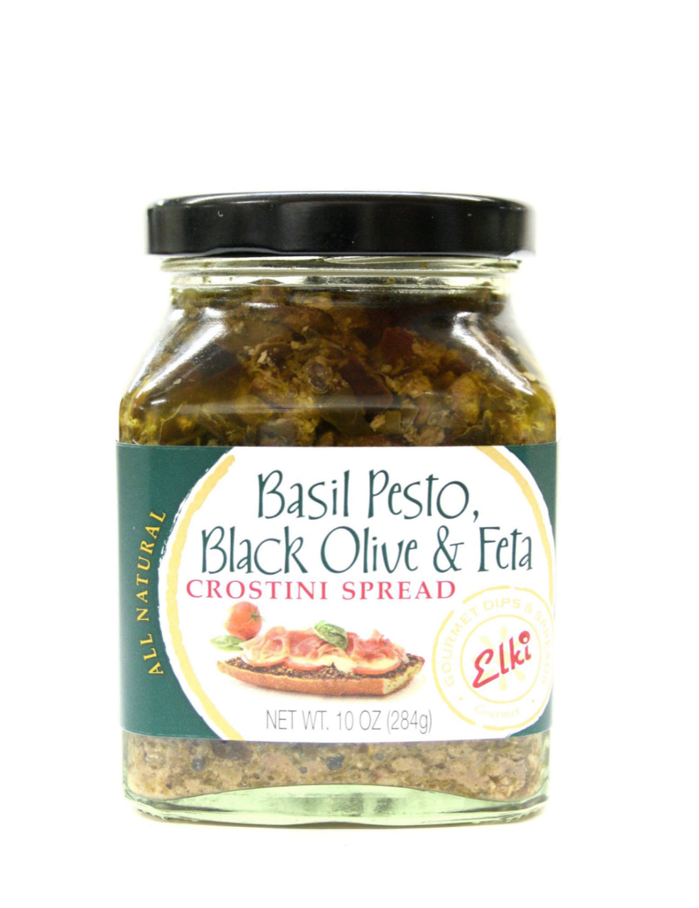 Elki Basil Pesto Black Olive & Feta Spread