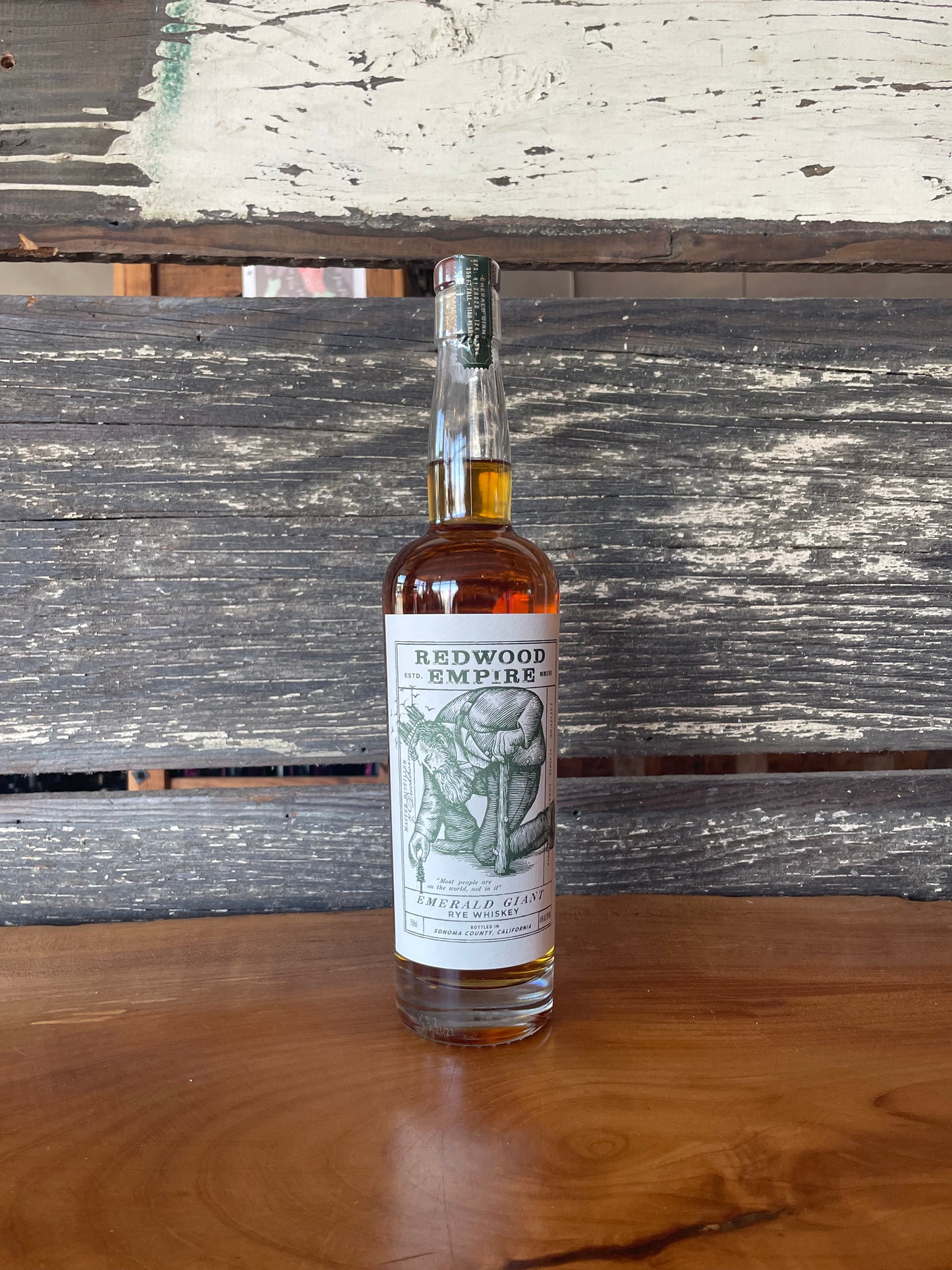 Redwood Empire Emerald Giant Rye Whiskey