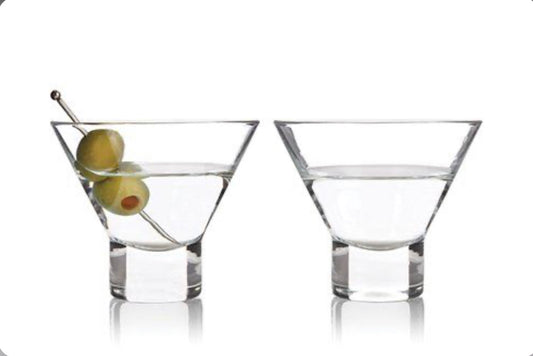 Viski Stemless Martini Glasses