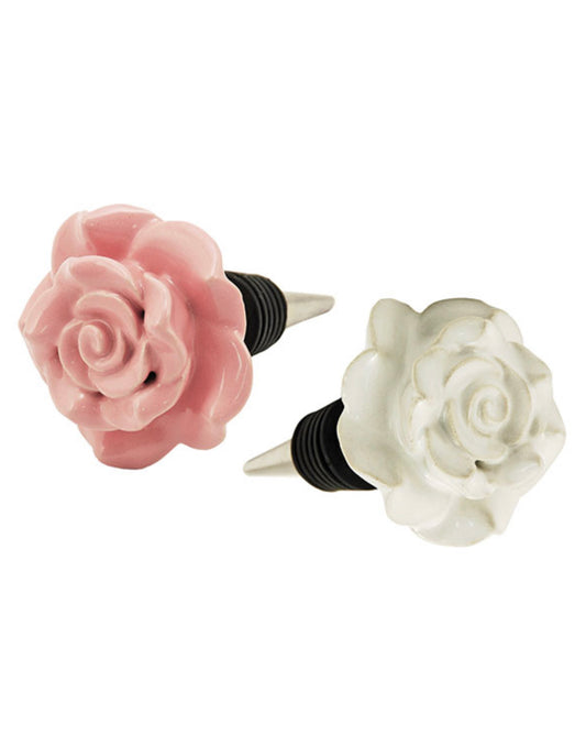 Ceramic Rose Wine Stopper