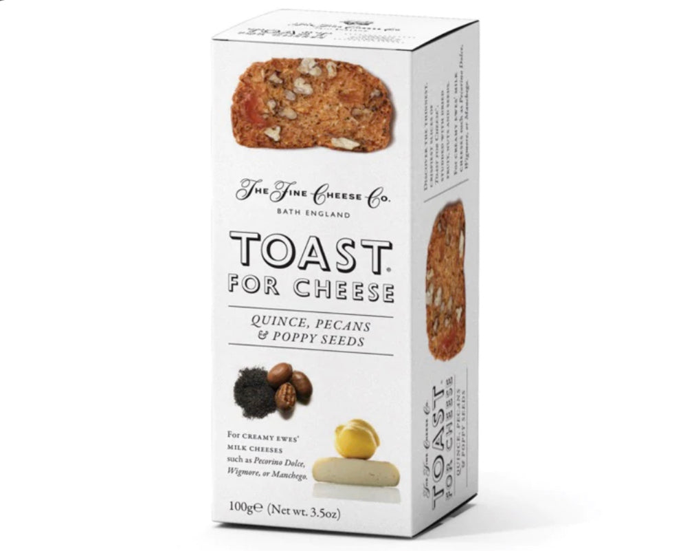 Toast for Cheese Quinces Pecan & Poppy Seeds