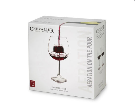 chevalier sommelier aerating wine glass