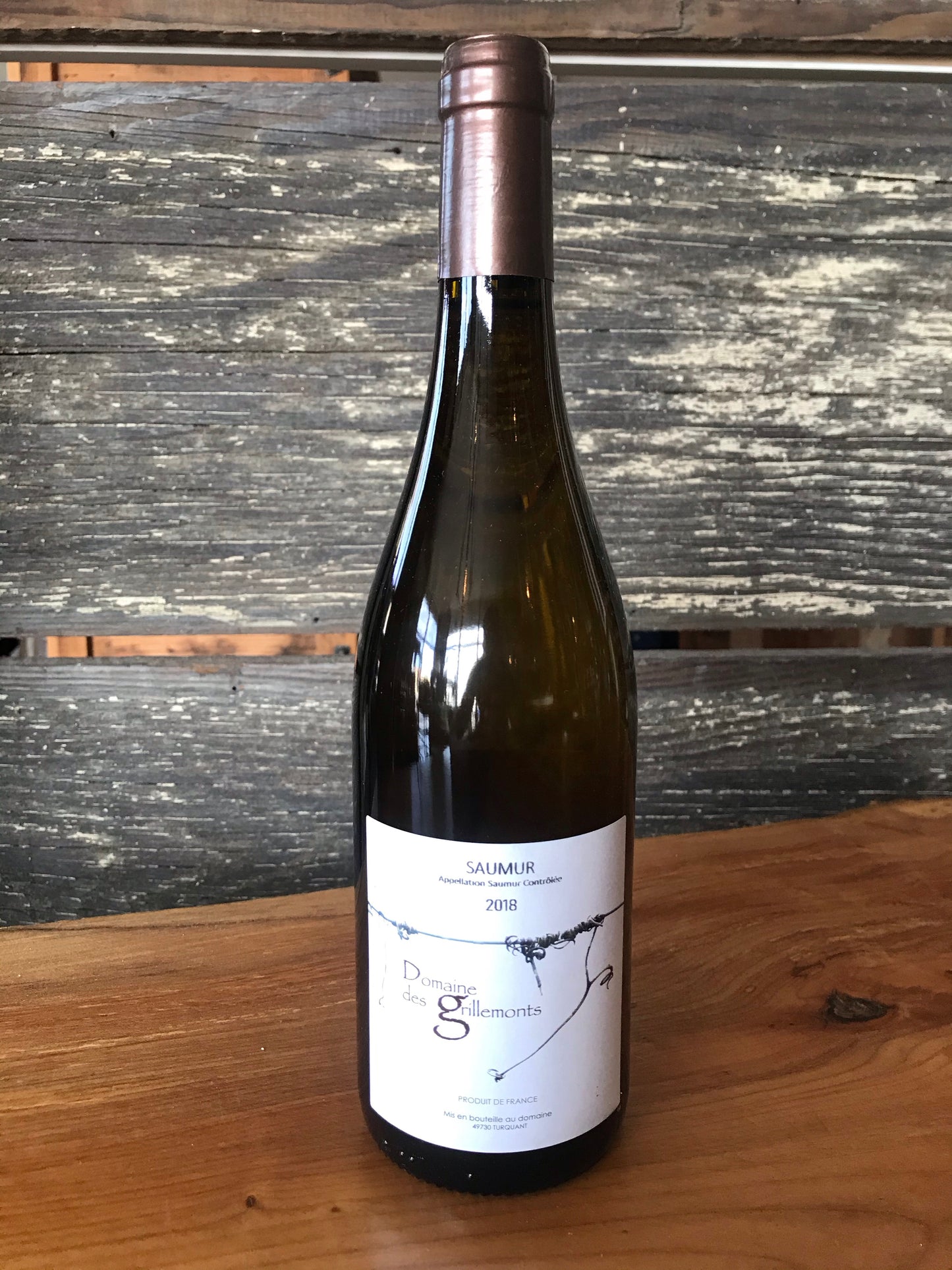 Domaine des Grillemonts Saumur Blanc 2018